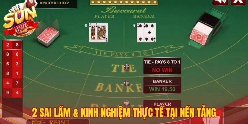 Chiến Thuật Thắng Baccarat Sunwin | 3+ Công Thức Hiệu Quả 3 Tránh sai lầm phổ biến giúp bảo toàn kết quả